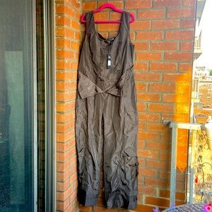 Fashion Nova Meant to be Utility Jumpsuit Size 2x -color:Charcoal